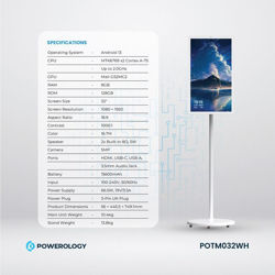 Picture of POWEROLOGY 32" 5G ANDROID SMART SCREEN 8GB|128GB, WHITE