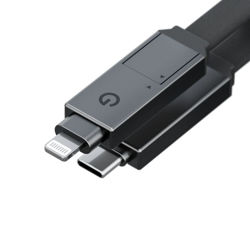 Picture of Energea Cable Sheath 2-in-1 USB-C to C+Lighning MFI 60W 480 Mbps Gun 1.0m