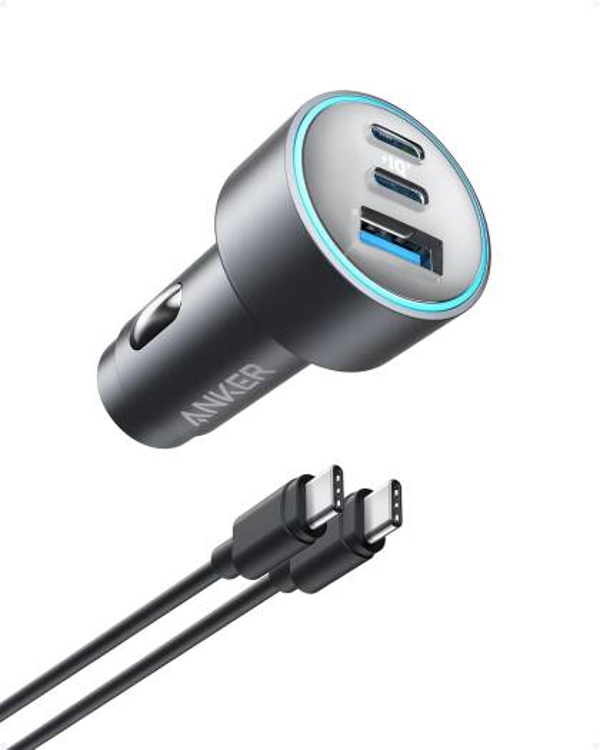 Picture of Anker 535 Bundle Of 3.2 Ft C- C Cable Car Charger 67W Gray