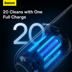 Picture of Baseus A2 Pro Portable Hand Vacuum Cleaner(6000pa) for Car, Household and Office Compact Design Battery Rechargeable- Black