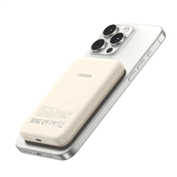 Picture of Ugreen 5000mAh Magnetic Wireless Power Bank 15W, PB560 - Beige