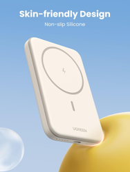 Picture of Ugreen 5000mAh Magnetic Wireless Power Bank 15W, PB560 - Beige