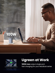 Picture of Ugreen 100W 4 Port Wall Power Adapter - Black