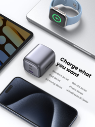 Picture of UGREEN 65W Nexode USB C GaN Fast Charger Plug Foldable 3-Port MacBook Pro/Air