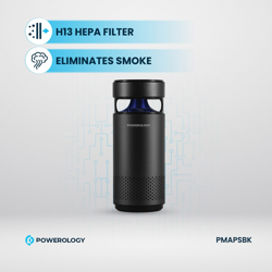 Picture of Powerology Portable Mini Air Purifier with UVC LED Sterlization - Balck 