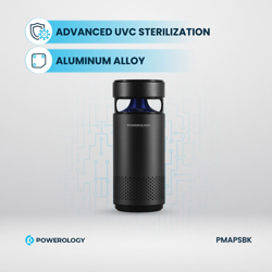 Picture of Powerology Portable Mini Air Purifier with UVC LED Sterlization - Balck 