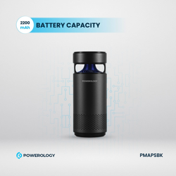 Picture of Powerology Portable Mini Air Purifier with UVC LED Sterlization - Balck 