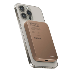 Picture of MOMAX Q.MAG X1 QI2 10000mAh GEN2 15W MAGSAFE WIRELESS POWER BANK (Color: ROSE GOLD)_IP136Q2L2