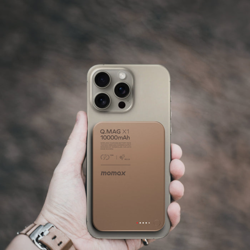 Picture of MOMAX Q.MAG X1 QI2 10000mAh GEN2 15W MAGSAFE WIRELESS POWER BANK (Color: ROSE GOLD)_IP136Q2L2