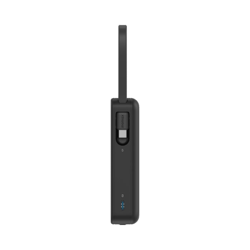 Picture of MOMAX 1-POWER VITAL+ 10000mAh POWER BANK WITH BUILT IN USB-C & LIGHTNING CABLE (Color: BLACK)_IP138MFID