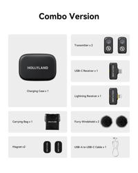 Picture of Hollyland LARK A1 Combo 2-Person Wireless Microphone