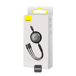 Picture of Baseus Bright Mirror 2 Series Retractable Cable | 3 in 1 Fast Charging Data Cable