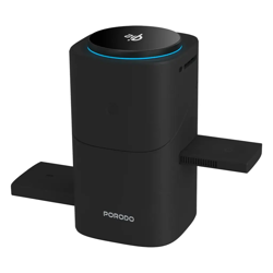 Picture of Porodo 3-in-1 Auto Rotation Wireless Charger - Black