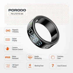 Picture of Porodo 10" Smart Ring with Digital Diplay - Silver