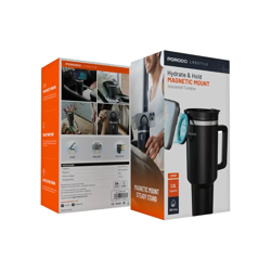 Picture of Porodo Lifestyle MagSafe Phone Holder 40oz Tumbler with Handle and Stainless
Straw - Black"