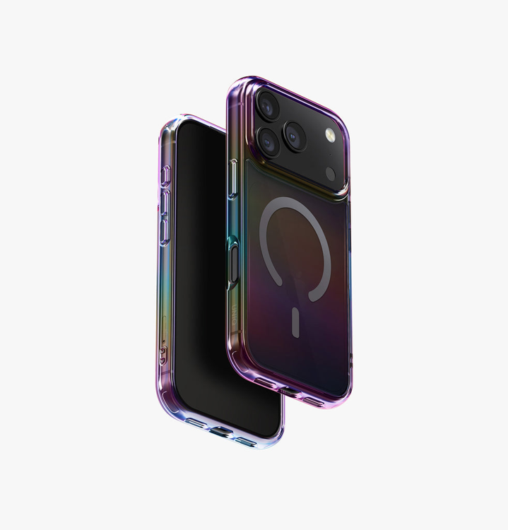 Picture of UNIQ HYBRID IPHONE 17 PRO (2025) 6.3 MAGCLICK CHARGING IRIDESCIA - MIDNIGHT QUARTZ
