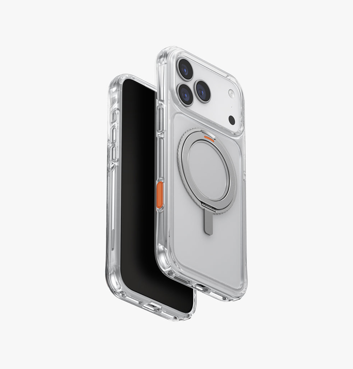 Picture of UNIQ HYBRID IPHONE 17 PRO MAX (2025) 6.9 SWIVIX WITH 360 ROTATING KICKSTAND - LUCENT CLEAR