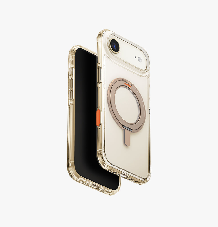 Picture of UNIQ HYBRID IPHONE 17 AIR (2025) 6.6 SWIVIX WITH 360 ROTATING KICKSTAND - TAUPE GOLD