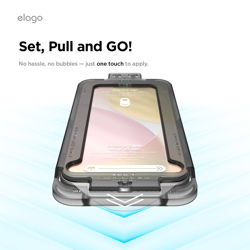 Picture of Elago Tempered Glass iPhone17 w/ Easy Inst. Tray