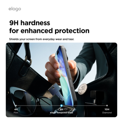Picture of Elago Tempered Glass iPhone17 w/ Easy Inst. Tray