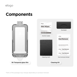 Picture of Elago Tempered Glass iPhone17 w/ Easy Inst. Tray