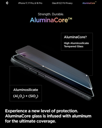Picture of Spigen iPhone 17 Pro Glas.tR EZ Fit ProHD(Privacy)