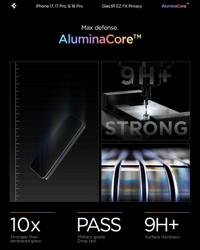 Picture of Spigen iPhone 17 Pro Glas.tR EZ Fit ProHD(Privacy)