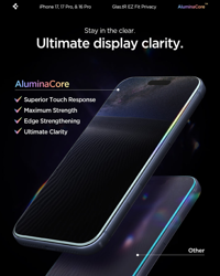 Picture of Spigen iPhone 17 Pro Glas.tR EZ Fit ProHD(Privacy)