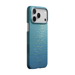 Picture of Pitaka Glints of Gold Ultra-Slim Case  for iPhone 17 Pro Max (Lucid Blue)_KI1708AG