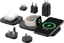 Picture of Belkin Boostcharge Pro Foldable Qi2-Certified Wireless Charger 3-In-1 Magnetic Charging Travel Pad 15W - Magsafe-Compatible Portable Charger