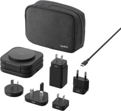 Picture of Belkin Boostcharge Pro Foldable Qi2-Certified Wireless Charger 3-In-1 Magnetic Charging Travel Pad 15W - Magsafe-Compatible Portable Charger