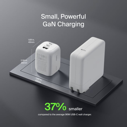 Picture of Belkin 3-Port USB-C Plug 100W, Gan Wall Charger With 2X USB-C & 1 USB-A Ports,