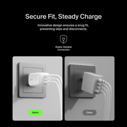 Picture of Belkin 3-Port USB-C Plug 100W, Gan Wall Charger With 2X USB-C & 1 USB-A Ports,