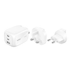 Picture of Belkin 3-Port USB-C Plug 100W, Gan Wall Charger With 2X USB-C & 1 USB-A Ports,